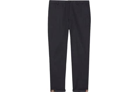 Burberry Shibden Slim Fit Chino Pants Navy Men's 